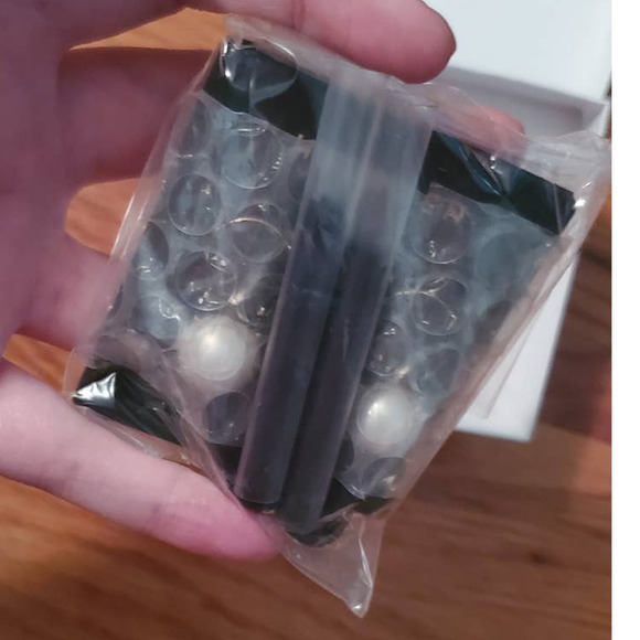 Halogen Gemstone Imitation Pearl Tassel Earrings - Picture 3 of 4